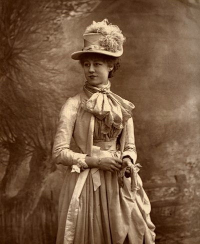 Violet Vanbrugh, Britse actrice, 1887 door Ernest Barraud