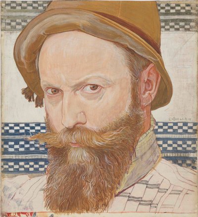 Zelfportret, 1911 door Ernest Bieler