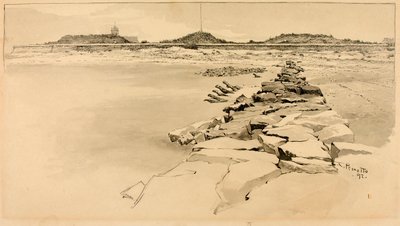 Fort Moultrie op de plaats van het oude Fort Sullivan door Ernest C. Peixotto