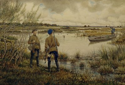 Terugkeer van de jacht, 1937 door Ernest Ernestovich Lissner