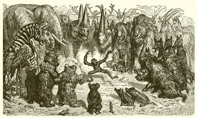 De vos en de aap door Ernest Henry Griset