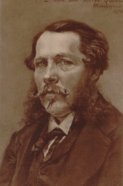 Portret van pianist en componist Alfred Quidant 1815-1893, 1872 door Jean Louis Ernest Meissonier