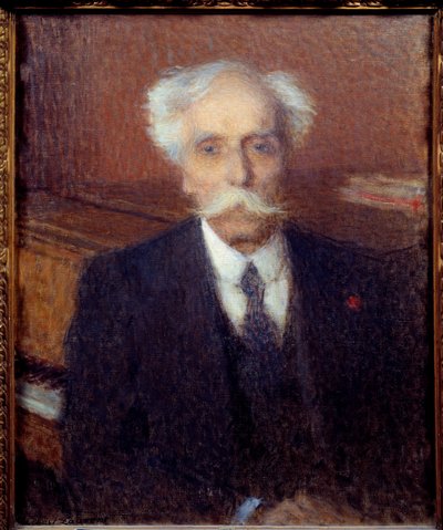 Portret van Gabriel Faure (1845-1924) Franse componist. door Ernest Joseph Laurent
