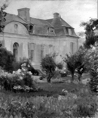 Hoek van de tuin met de Perron door Ernest Rouart