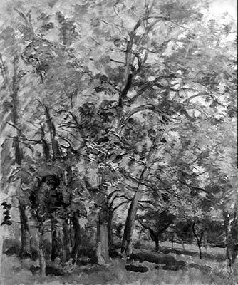 Door de bomen door Ernest Rouart