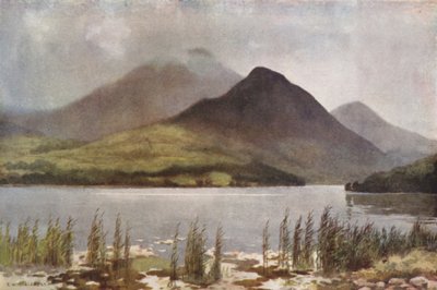 Bassenthwaite Meer en Skiddaw door Ernest William Haslehust