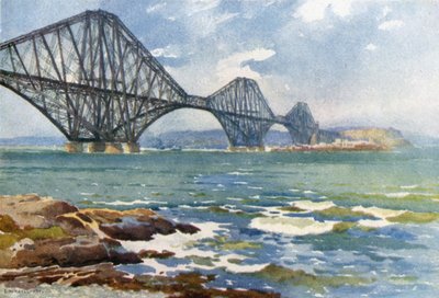 Forth Bridge en Kust van Fife door Ernest William Haslehust