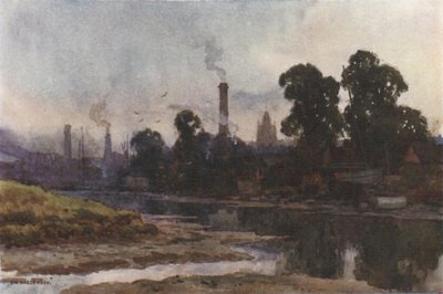 Newport vanaf de Medina door Ernest William Haslehust