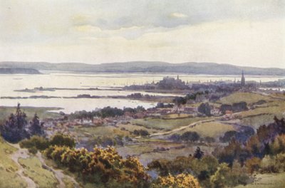 Poole Harbour vanaf Constitutional Hill door Ernest William Haslehust