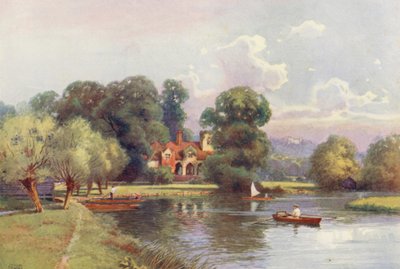 Rivier de Theems: Medmenham Abbey door Ernest William Haslehust