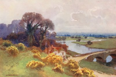 Rivier de Theems: Shillingford Bridge door Ernest William Haslehust