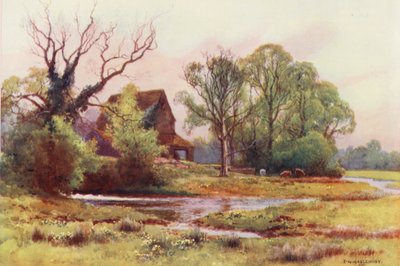 Rivier de Theems: Upper Somerford Mill door Ernest William Haslehust