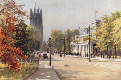 The Parade en Pump Room, Leamington door Ernest William Haslehust