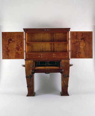 Secretaire schrijftafel door Ernesto Basile
