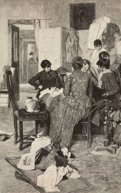 El me dise la so rossa, vrouw die brief leest door Ernesto Mancastroppa