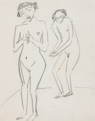 Man en vrouw door Ernst Ludwig Kirchner
