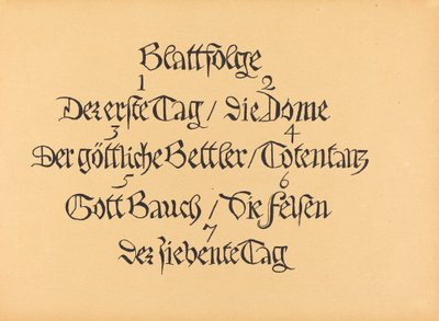 Die Wandlungen Gottes door Ernst Barlach