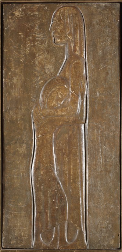 Weduwe en Dochter: Studie voor Monument voor de Doden van de Eerste Wereldoorlog door Ernst Barlach