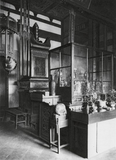 Fuchou, Ku shan, Yung tsuan sze, Fukien, Pagode van Relieken in de bibliotheek van het Klooster op Drum Mountain door Ernst Boerschmann