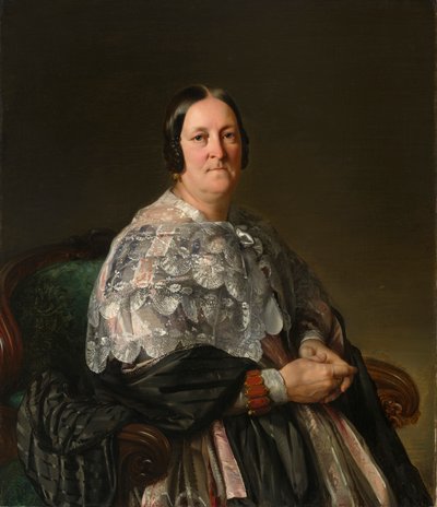 Portret van Maria Theresia Freiin von Jakomini door Ernst Christian Moser