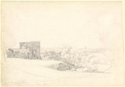 Via Appia Antica met het graf van Cecilia Metella door Ernst Fries
