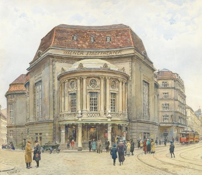 Het Weense Stadttheater, 1924 door Ernst Graner