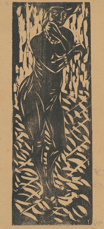 Naakt met Sieraden, 1906 door Ernst Ludwig Kirchner