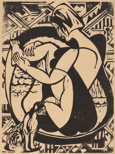 Vrouw in het Bad door Ernst Ludwig Kirchner