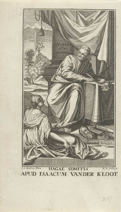Titelpagina voor Comedia voor Terentius door Ernst Ludwig Creite