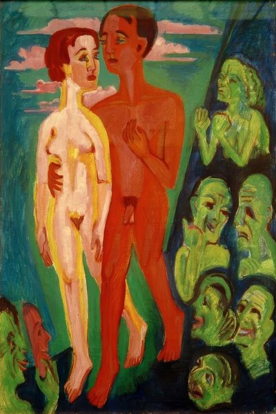 Het paar voor de mensen door Ernst Ludwig Kirchner