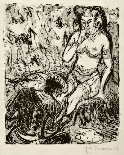 De hulde door Ernst Ludwig Kirchner