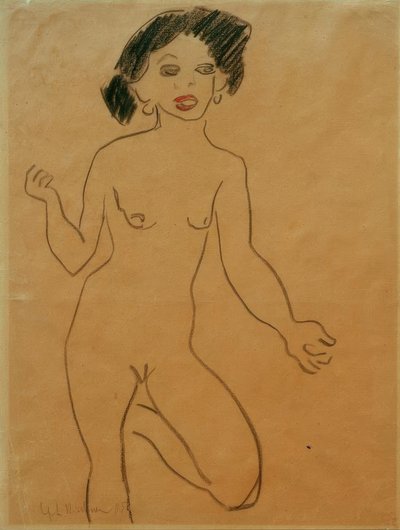 Vertellende Milli door Ernst Ludwig Kirchner