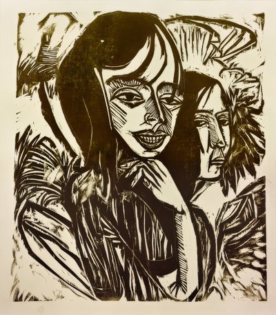 Fehmarn-meisje door Ernst Ludwig Kirchner
