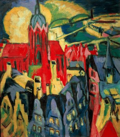 Frankfurter Dom door Ernst Ludwig Kirchner