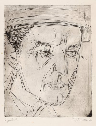 Hoofd Dr. Grisebach door Ernst Ludwig Kirchner