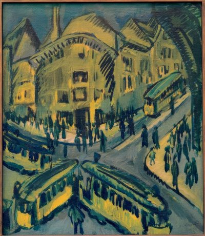 Nollendorfplatz door Ernst Ludwig Kirchner