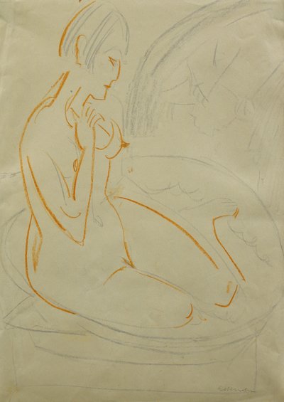 Naakt door Ernst Ludwig Kirchner