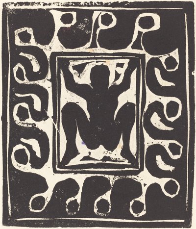 Naakte Danseres door Ernst Ludwig Kirchner