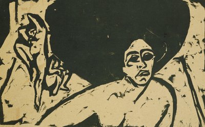 Naakte Dansers, 1909 door Ernst Ludwig Kirchner