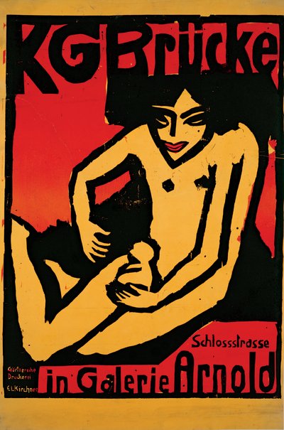 Poster voor de tentoonstelling van de kunstenaarsgroep 