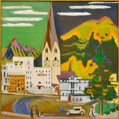 Stadhuis Davos Platz door Ernst Ludwig Kirchner
