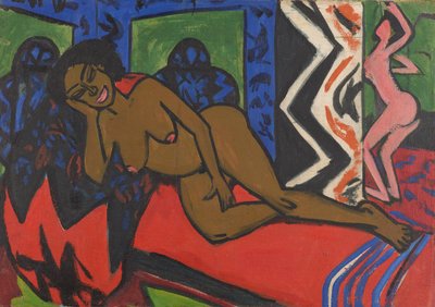 Slapende Milli door Ernst Ludwig Kirchner