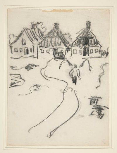Drie Huizen door Ernst Ludwig Kirchner
