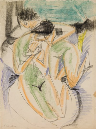 Twee naakten door Ernst Ludwig Kirchner