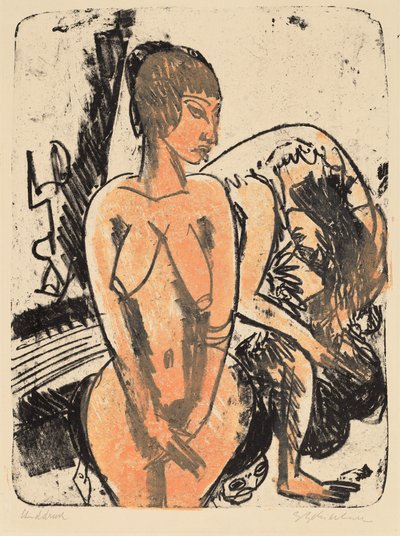 Twee vrouwen door Ernst Ludwig Kirchner