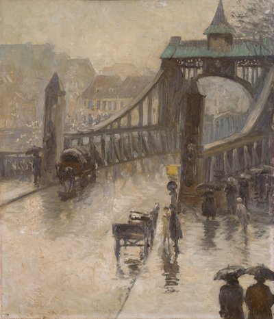 Weserbrug door Ernst Müller-Scheebel