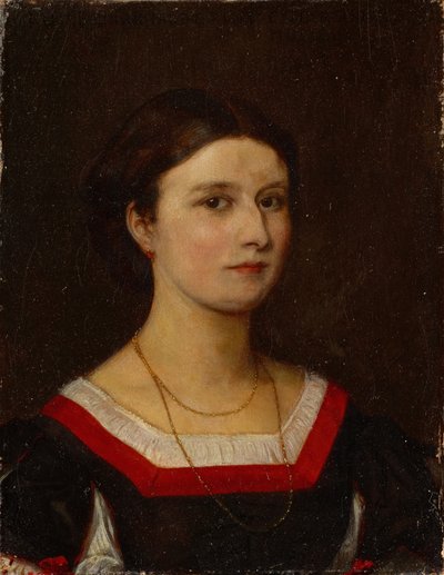 Portrait of Luise Bachofen-Burckhardt door Ernst Stückelberg