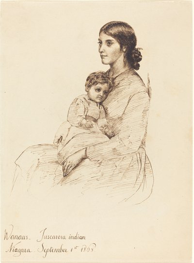 Wanaus, Tuscarora Indiaan door Esther Frances Alexander