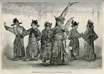 Tragedians van een Peking-opera, gespecialiseerd in historische en mythologische drama