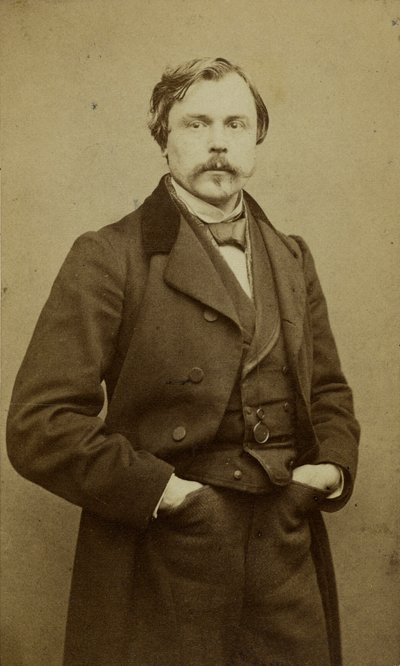 Portret van Edmond Huot de Goncourt door Etienne Carjat